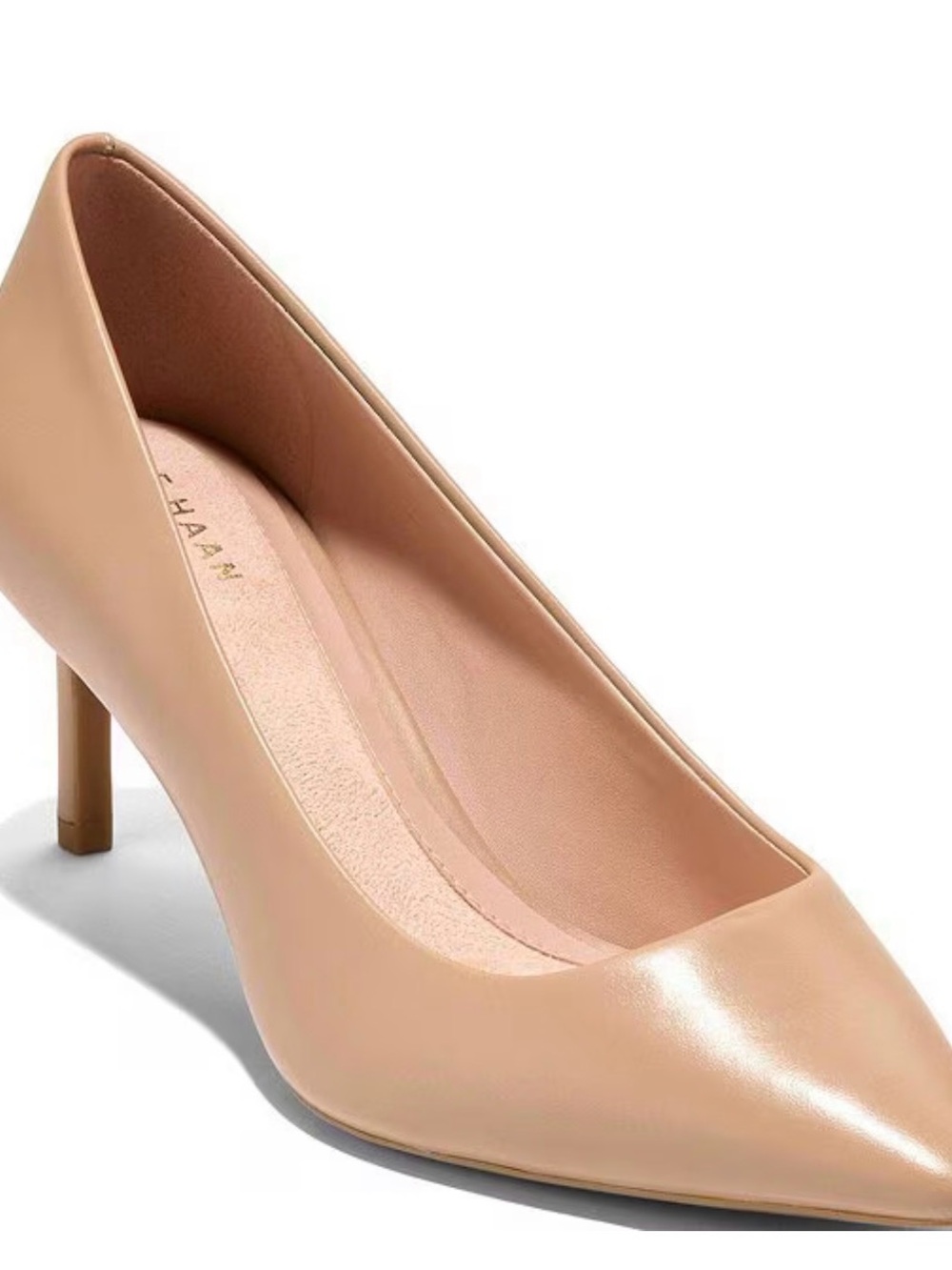 Cole Haan Beige Pointed-Toe Pump